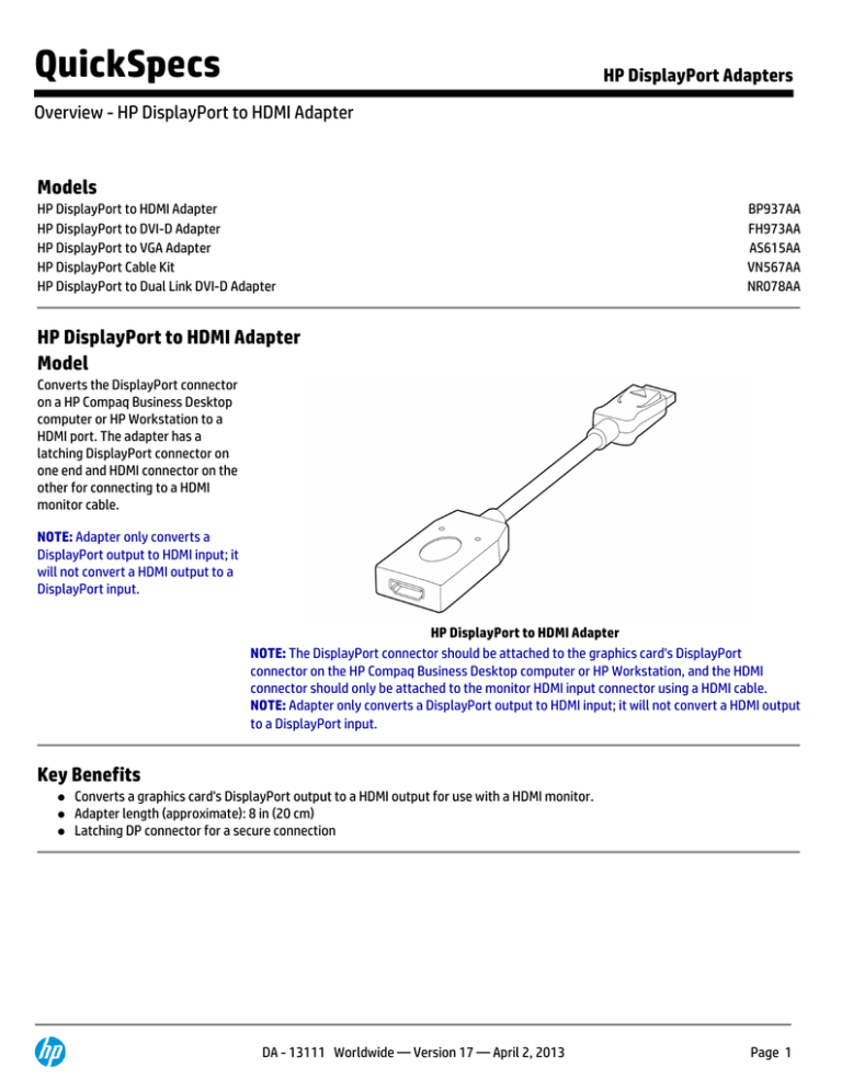 HP FH973AT Datasheet HP FH973AT Datasheet