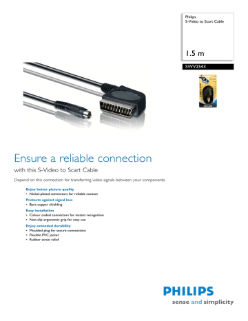 Philips SWV2543/10 Datasheet Philips SWV2543/10 Datasheet