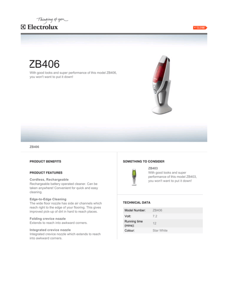 Electrolux 900055097 Datasheet Electrolux 900055097 Datasheet