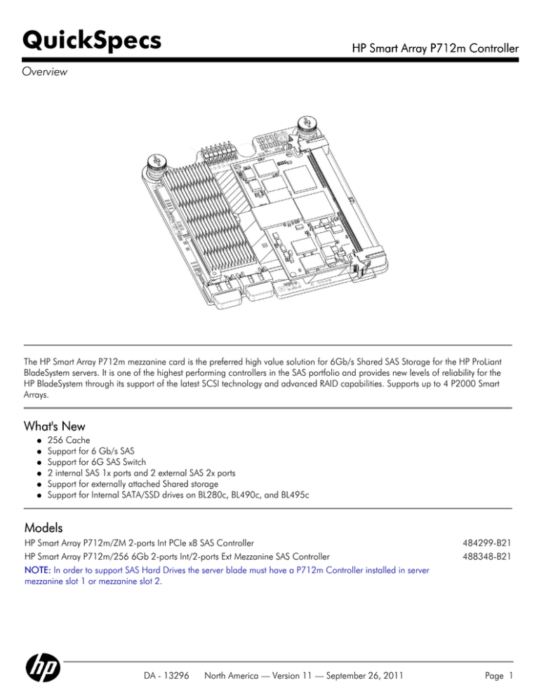 HP 484299-B21 Datasheet HP 484299-B21 Datasheet