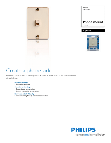 Philips SDJ6650/17 Datasheet Philips SDJ6650/17 Datasheet