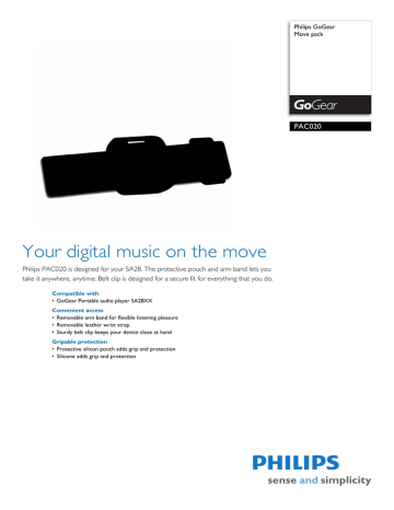 Philips PAC020/93 Datasheet Philips PAC020/93 Datasheet