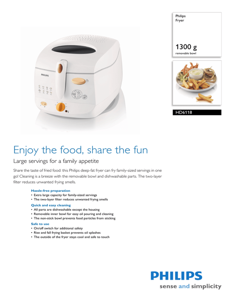 Philips HD6118/55 Datasheet Philips HD6118/55 Datasheet