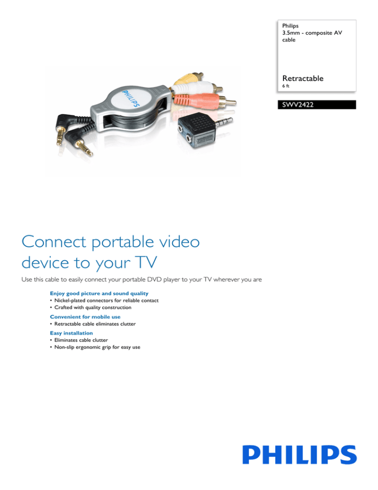 Philips SWV2422/17 Datasheet Philips SWV2422/17 Datasheet
