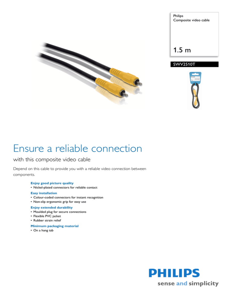 Philips SWV2510T/10 Datasheet Philips SWV2510T/10 Datasheet