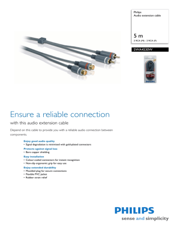 Philips Audio extension cable SWA4530W null | Manualzz Philips Audio extension cable SWA4530W null | Manualzz