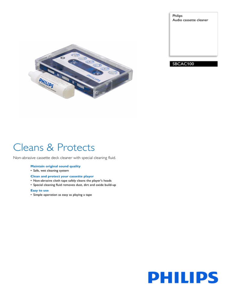 Philips SBCAC100/00 Datasheet Philips SBCAC100/00 Datasheet