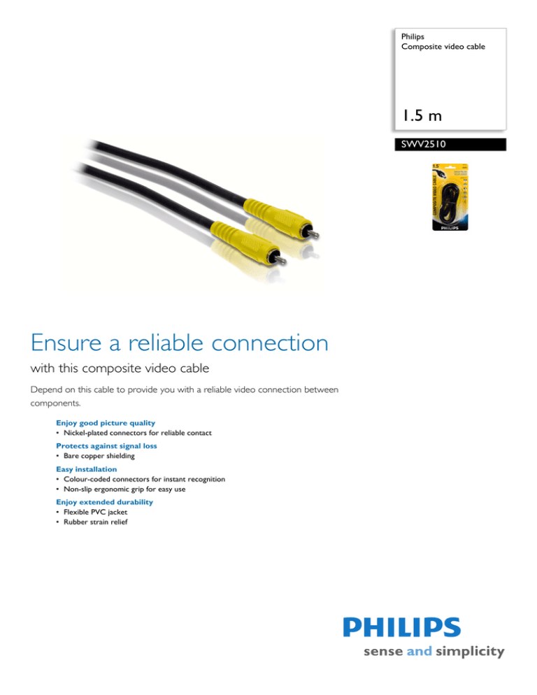 Philips SWV2510/10 Datasheet Philips SWV2510/10 Datasheet