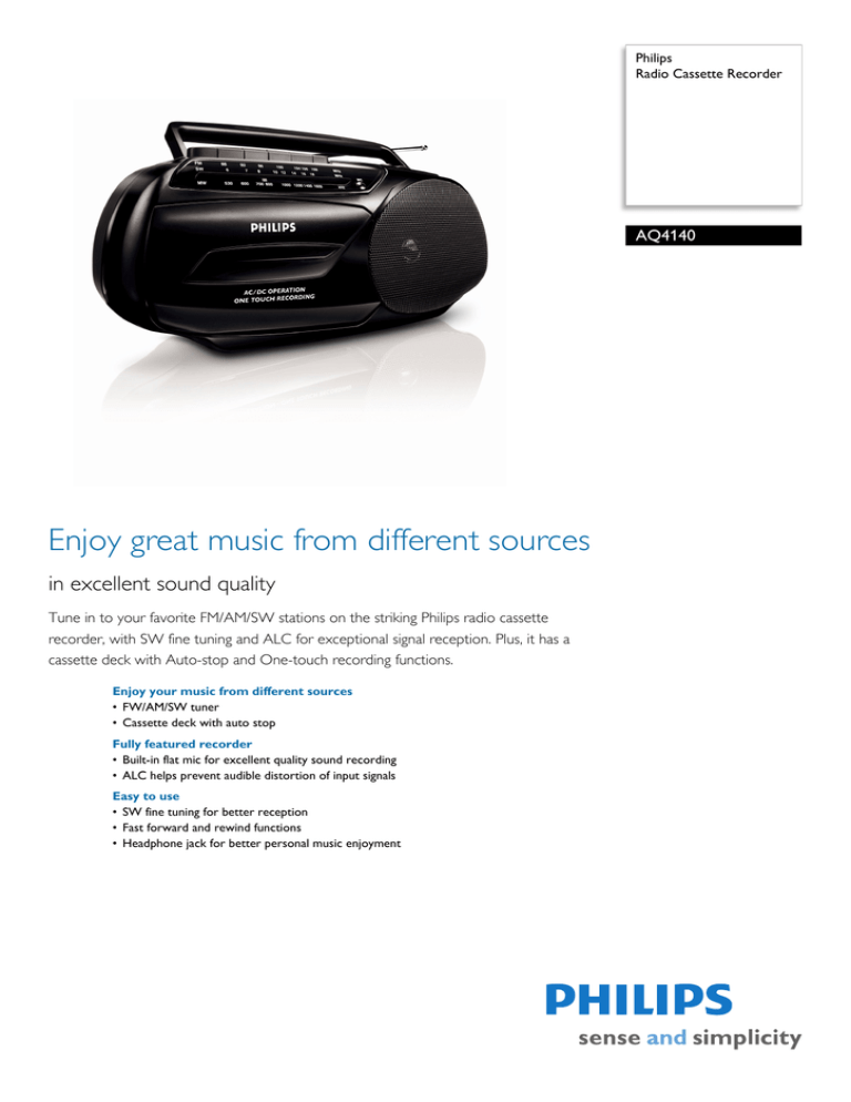 Philips AQ4140/98 Datasheet Philips AQ4140/98 Datasheet