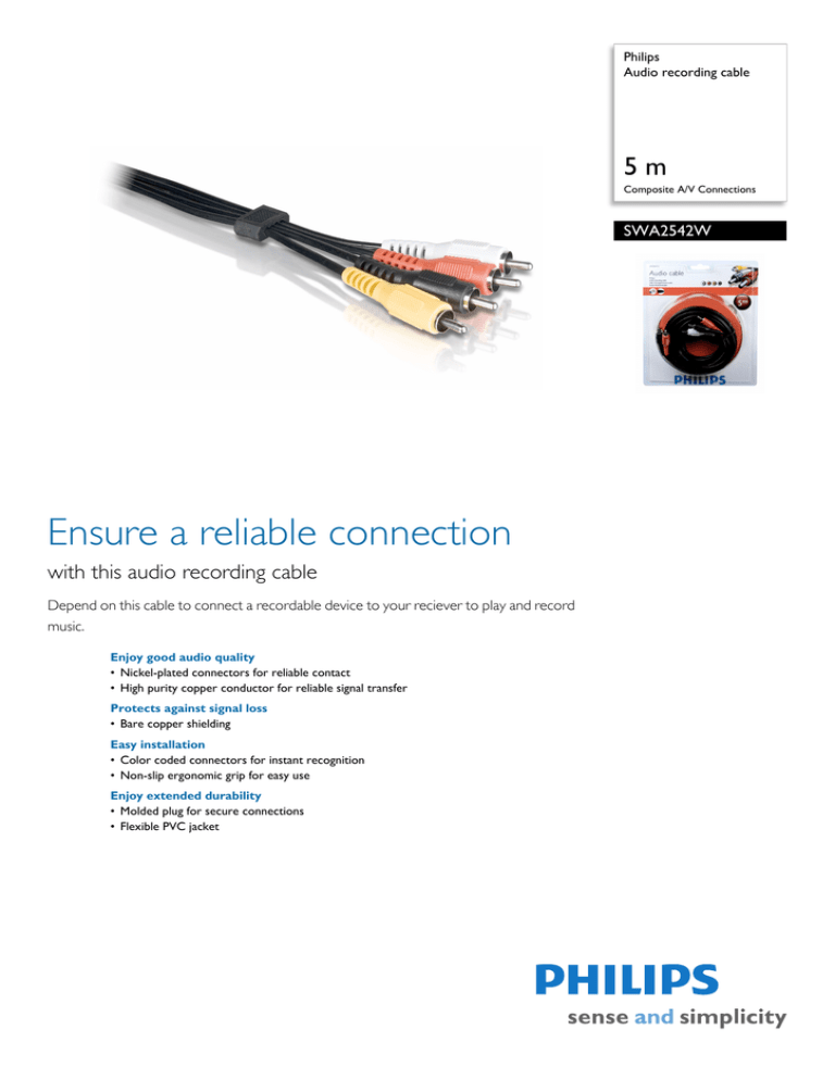 Philips SWA2542W/10 Datasheet Philips SWA2542W/10 Datasheet