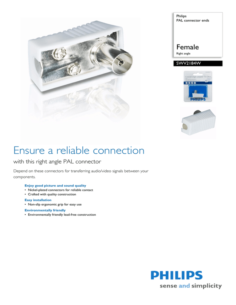 Philips SWV2184W/10 Datasheet Philips SWV2184W/10 Datasheet
