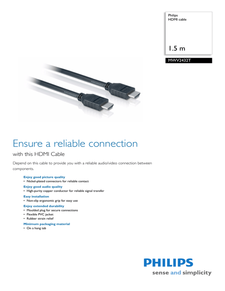 Philips MWV2432T/10 Datasheet Philips MWV2432T/10 Datasheet