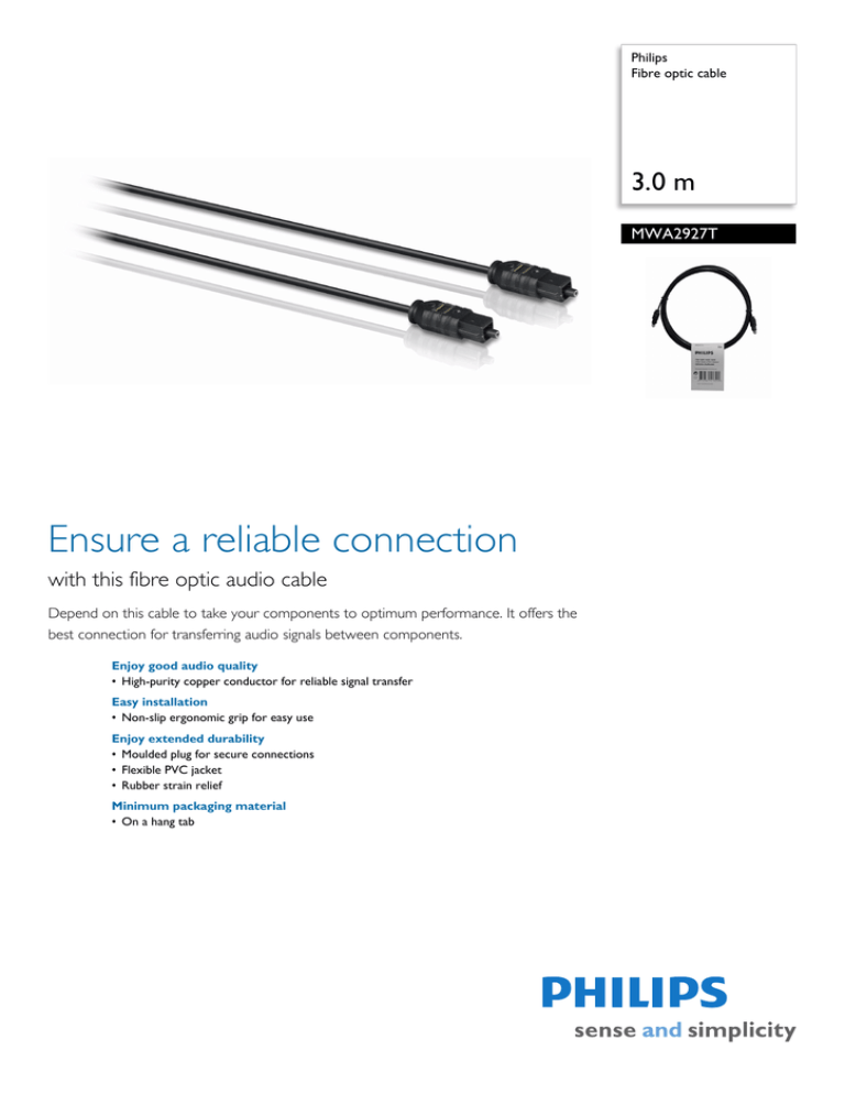 Philips MWA2927T/10 Datasheet Philips MWA2927T/10 Datasheet