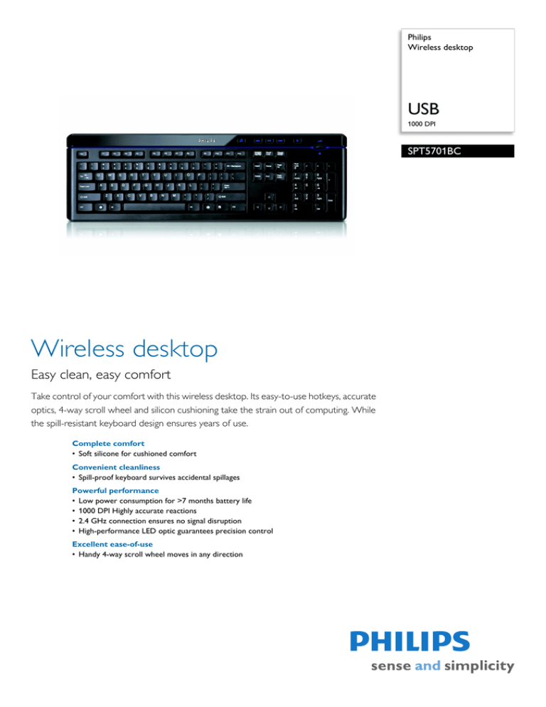 Philips SPT5701BC/97 Datasheet Philips SPT5701BC/97 Datasheet