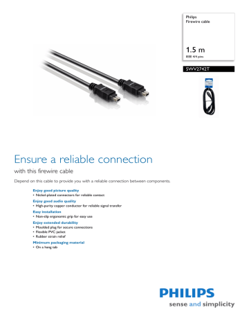 Philips SWV2742T/10 User manual Philips SWV2742T/10 User manual
