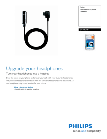 Philips SHH1710/00 User manual Philips SHH1710/00 User manual