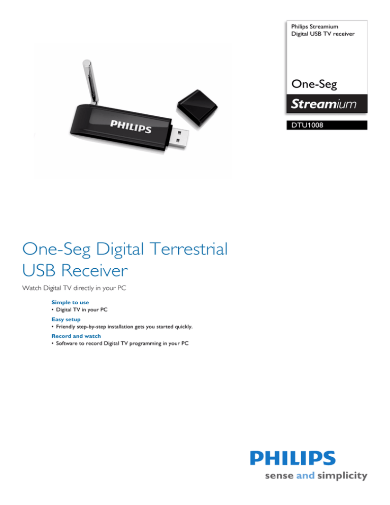 Philips DTU1008/78 Datasheet Philips DTU1008/78 Datasheet