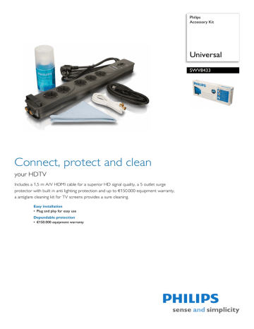 Philips SWV8433/10 Datasheet Philips SWV8433/10 Datasheet