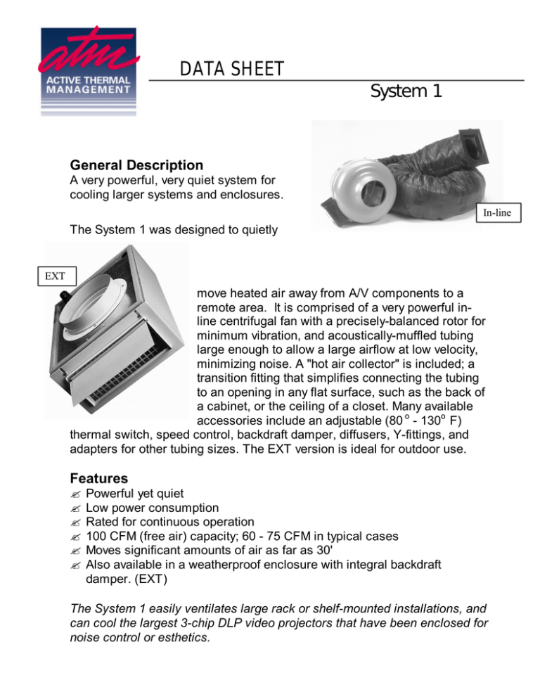 Active Thermal Management 00-100-02 Datasheet Active Thermal Management 00-100-02 Datasheet