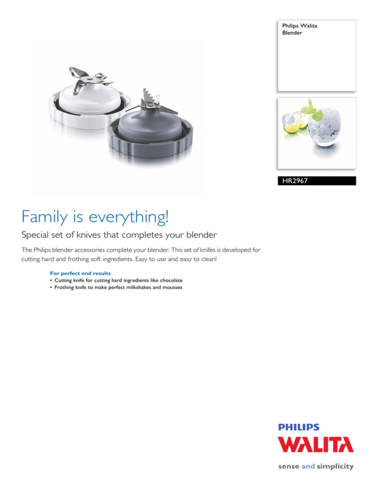 Philips HR2967/00 Datasheet Philips HR2967/00 Datasheet