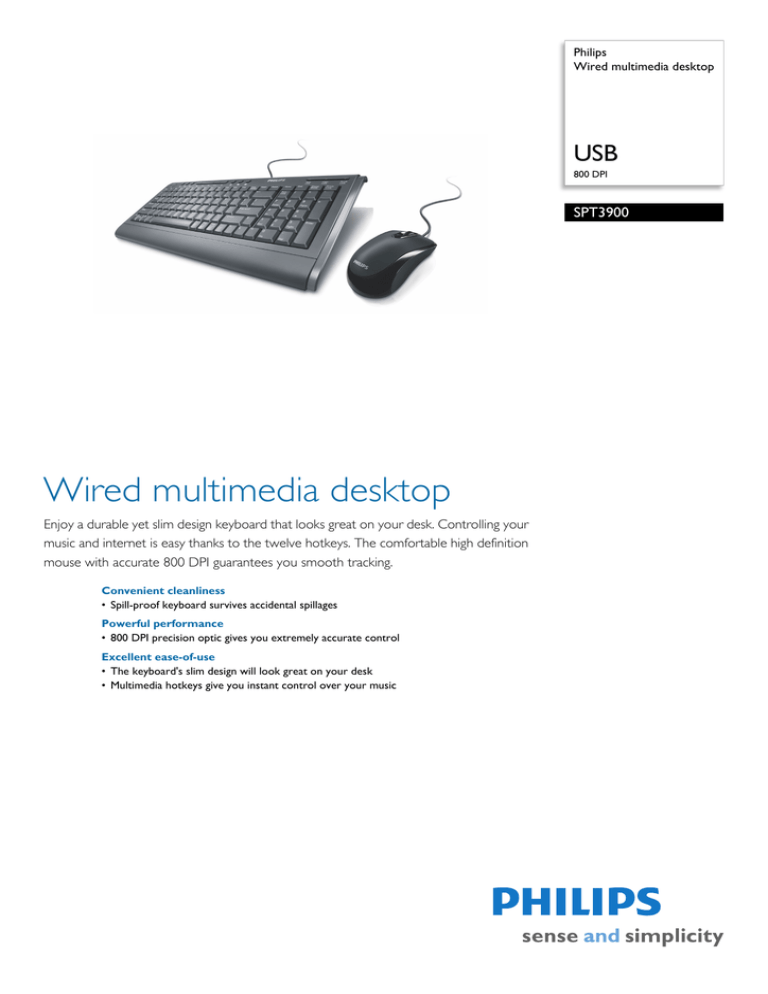 Philips SPT3900/97 Datasheet Philips SPT3900/97 Datasheet