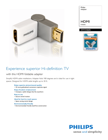 Philips SWV3460S/17 Datasheet Philips SWV3460S/17 Datasheet