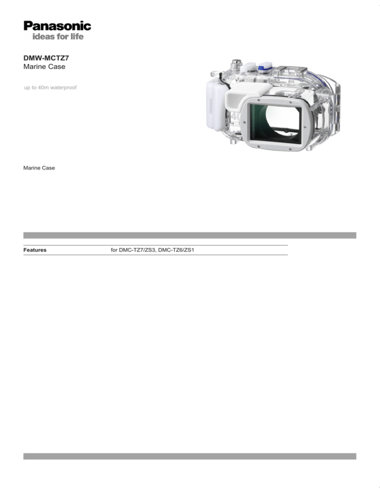 Panasonic DMW-MCTZ7 Datasheet Panasonic DMW-MCTZ7 Datasheet