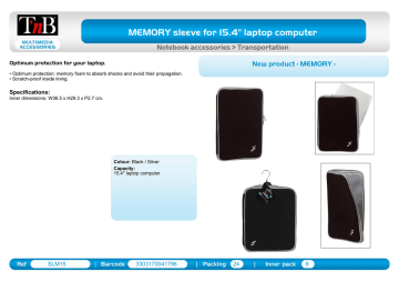 T'nB SLM15 Datasheet T'nB SLM15 Datasheet