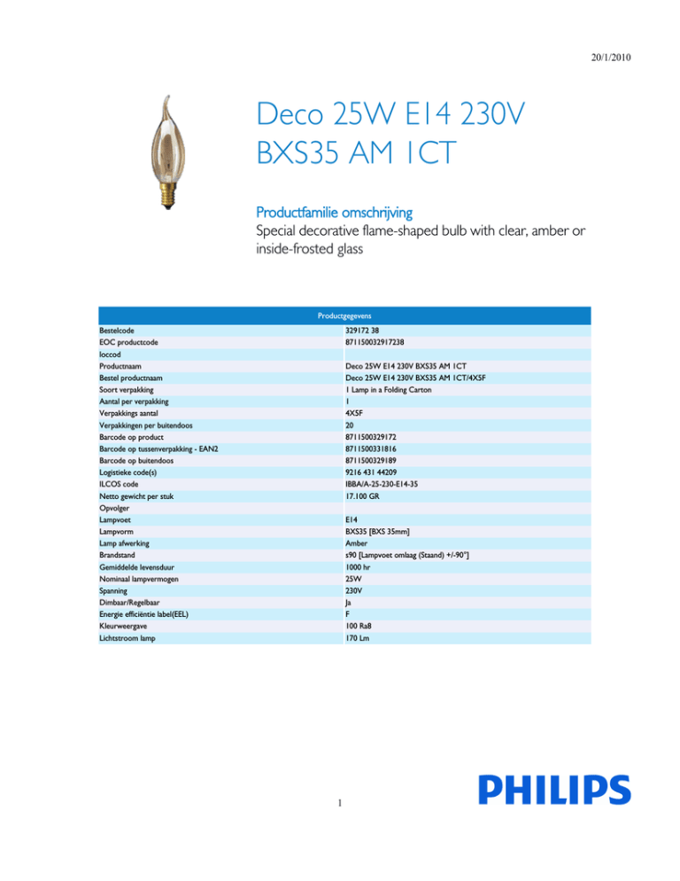 Philips 329172 38 Datasheet Philips 329172 38 Datasheet