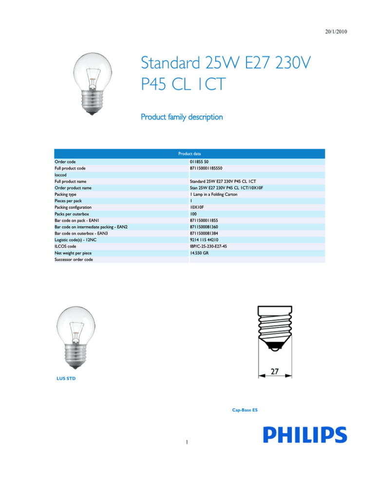 Philips 011855 50 Datasheet Philips 011855 50 Datasheet