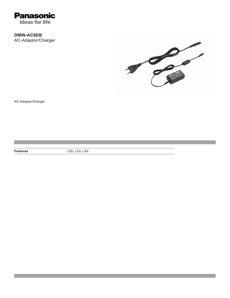 Panasonic DMW-AC6EB, DMW-AC6 Datasheet Panasonic DMW-AC6EB, DMW-AC6 Datasheet