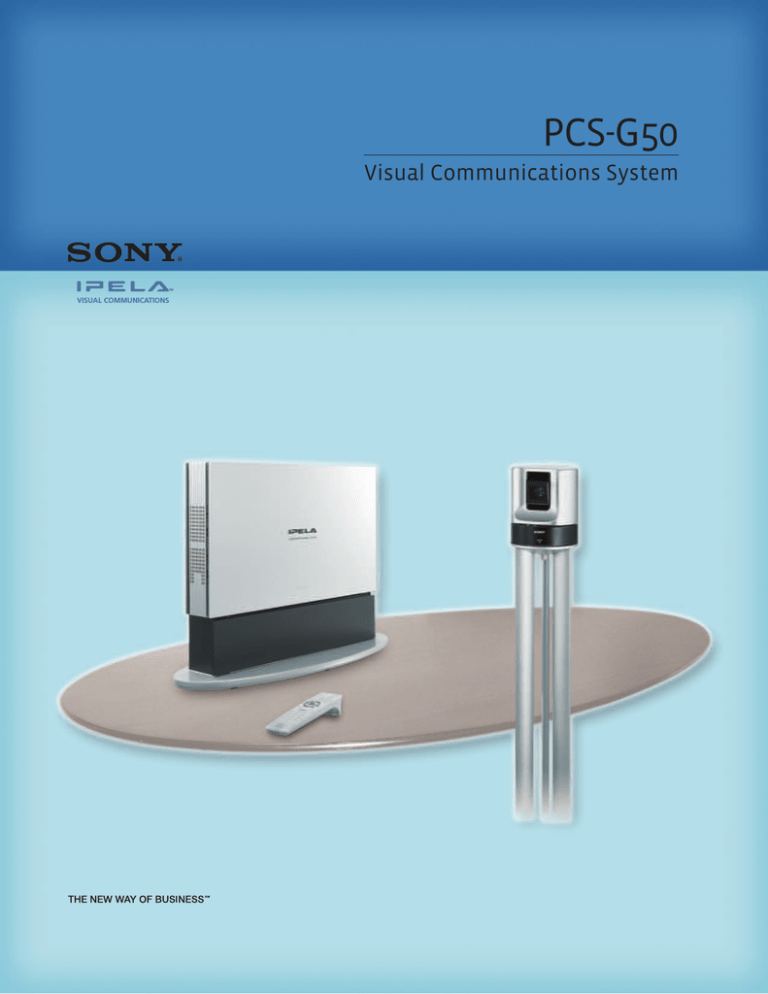 Sony PCS-G50P, PCS-G50 Datasheet Sony PCS-G50P, PCS-G50 Datasheet