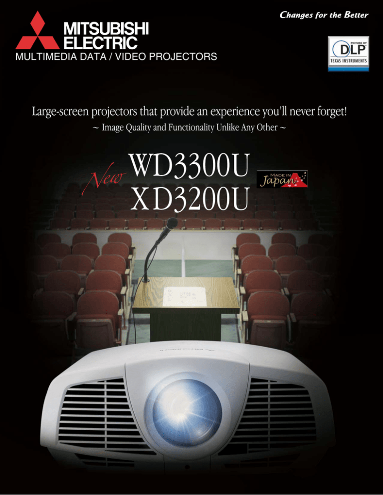 Mitsubishi Electric WD3300U Datasheet Mitsubishi Electric WD3300U Datasheet