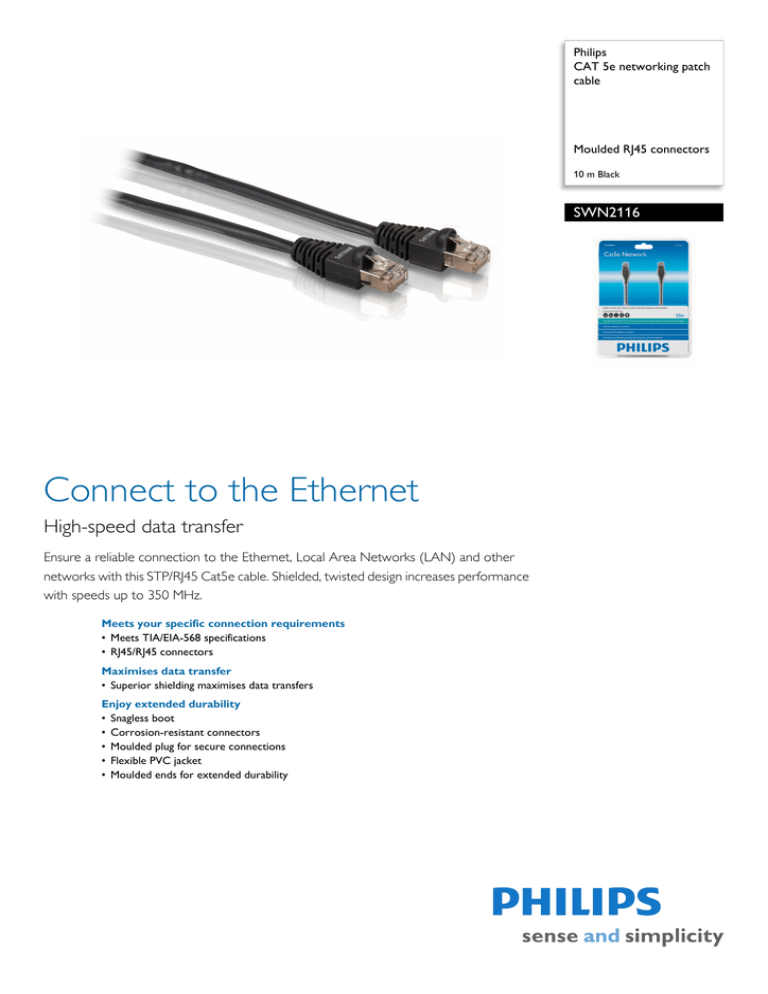 Philips SWN2116/10 Datasheet Philips SWN2116/10 Datasheet