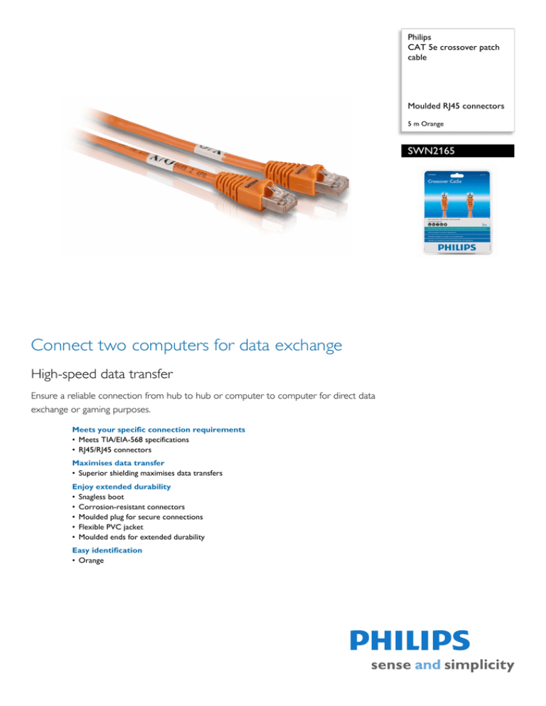 Philips SWN2165/10 Datasheet Philips SWN2165/10 Datasheet
