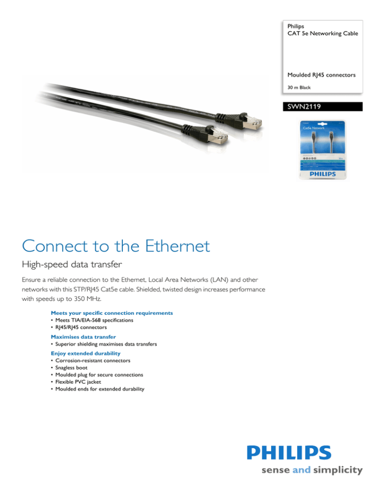 Philips SWN2119/10 Datasheet Philips SWN2119/10 Datasheet