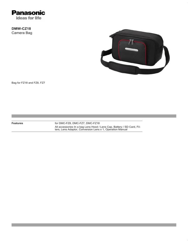 Panasonic DMW-CHFZ18UK Datasheet Panasonic DMW-CHFZ18UK Datasheet