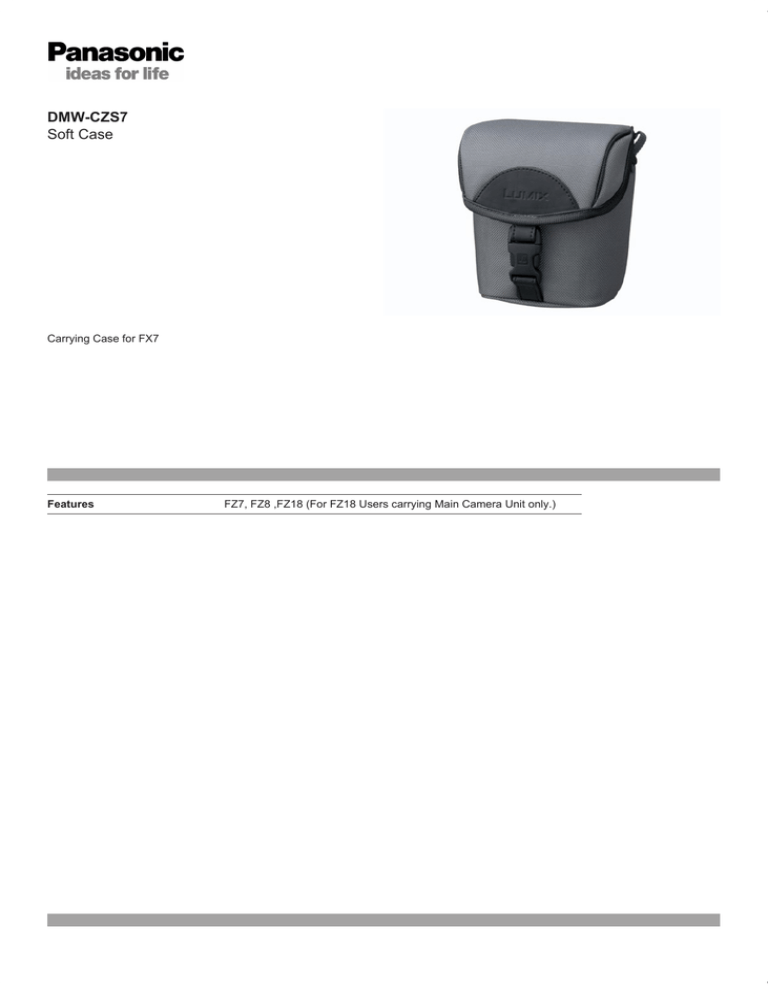 Panasonic DMW-CZS7 Datasheet Panasonic DMW-CZS7 Datasheet