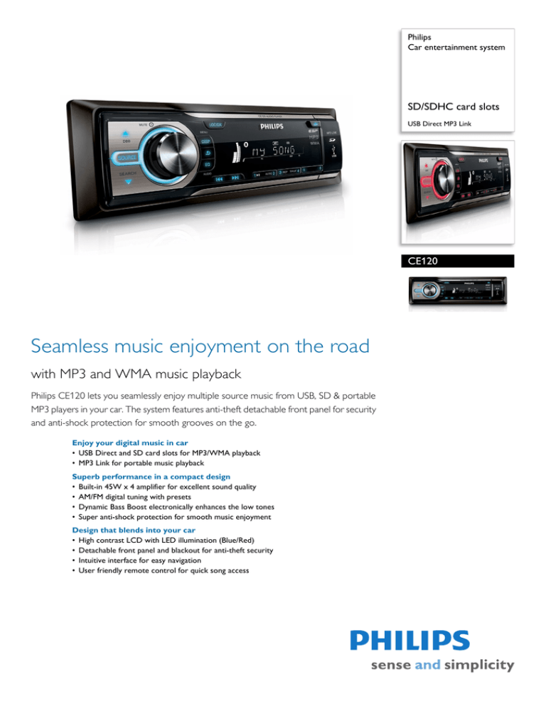 Philips CE120/55 Datasheet Philips CE120/55 Datasheet