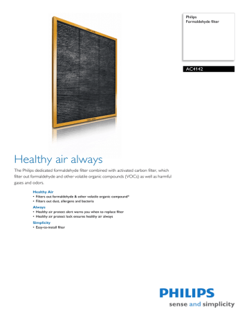 Philips AC4142/00 Datasheet Philips AC4142/00 Datasheet