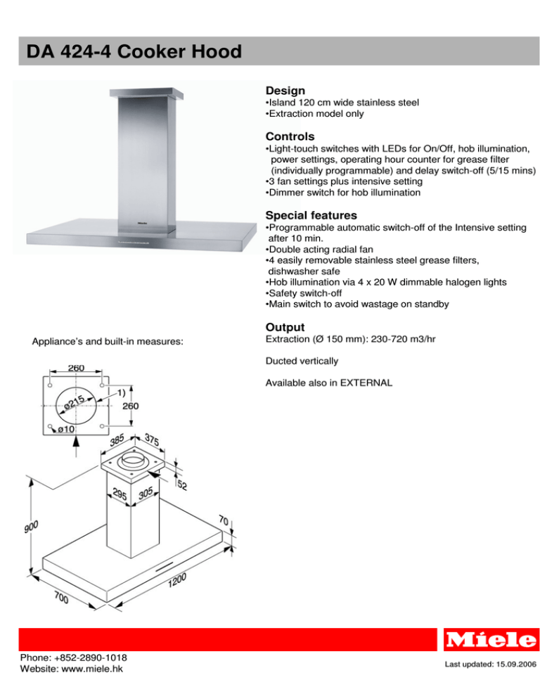 Miele 6710880 Datasheet Miele 6710880 Datasheet