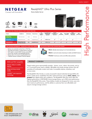 Netgear ReadyNAS Ultra 2 Plus Datasheet | Manualzz
