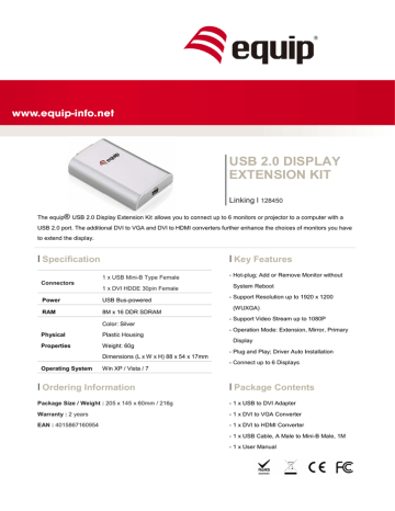 Equip 128450 Datasheet Equip 128450 Datasheet