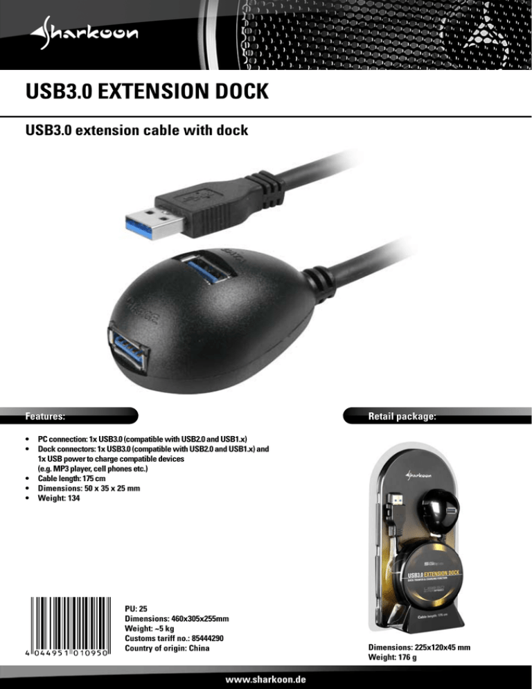 Sharkoon 4044951010950 Datasheet Sharkoon 4044951010950 Datasheet