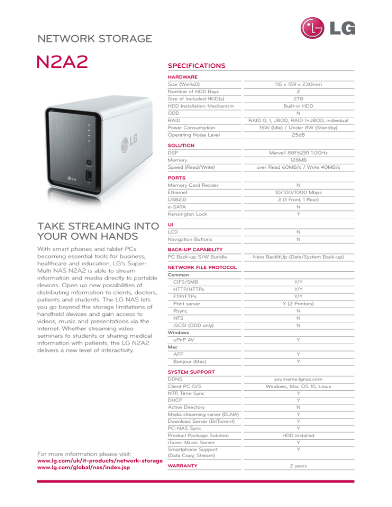 LG N2A2DF2 Datasheet LG N2A2DF2 Datasheet