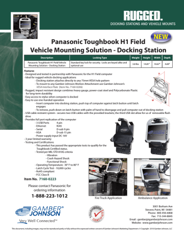 Panasonic 7160-0223 Datasheet Panasonic 7160-0223 Datasheet