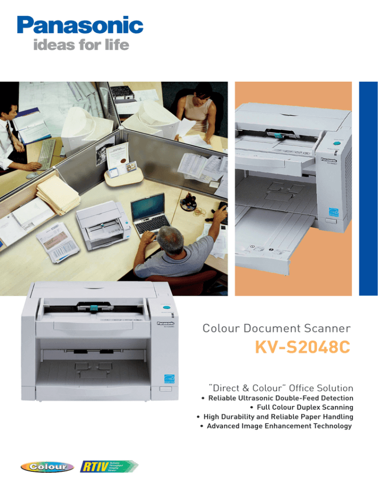 Panasonic KV-S2048C-V Datasheet Panasonic KV-S2048C-V Datasheet