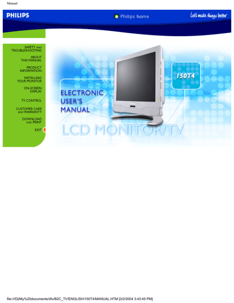 Philips 150T4FS/97 Datasheet Philips 150T4FS/97 Datasheet
