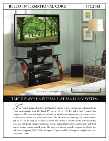 Bell'O TPC2143 Datasheet Bell'O TPC2143 Datasheet