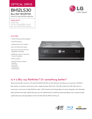 LG BH12LS30 Datasheet LG BH12LS30 Datasheet
